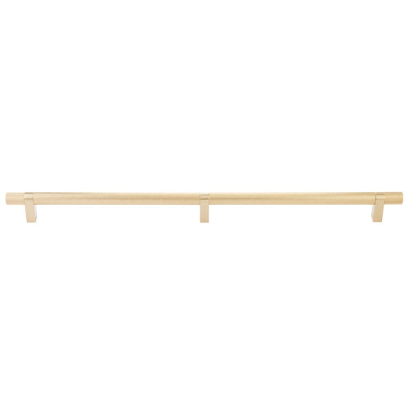 Emtek Concealed Surface Select Knurled Appliance Bar Pull, 24" C-to-C in Satin Brass finish