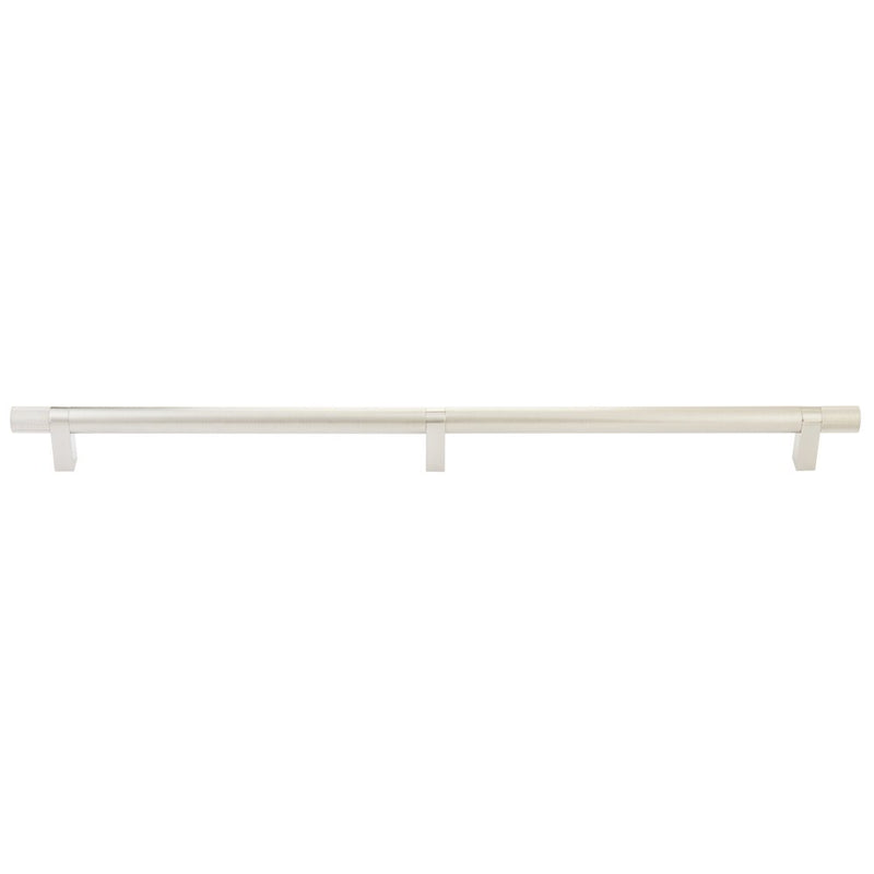 Emtek Concealed Surface Select Knurled Appliance Bar Pull, 24" C-to-C in Satin Nickel finish