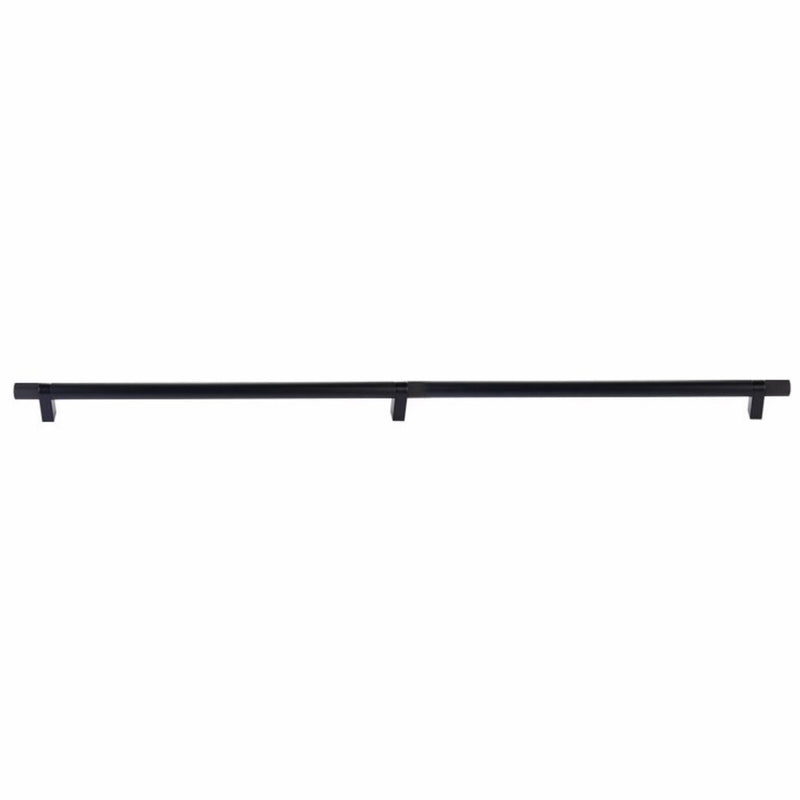 Emtek Concealed Surface Select Knurled Appliance Bar Pull, 36" C-to-C in Flat Black finish