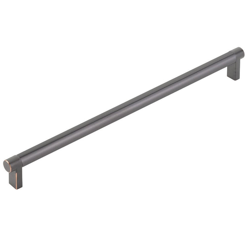 Emtek Concealed Surface Select Rectangular Stem Smooth Appliance Pull, 12" C-to-C in Oil Rubbed Bronze finish