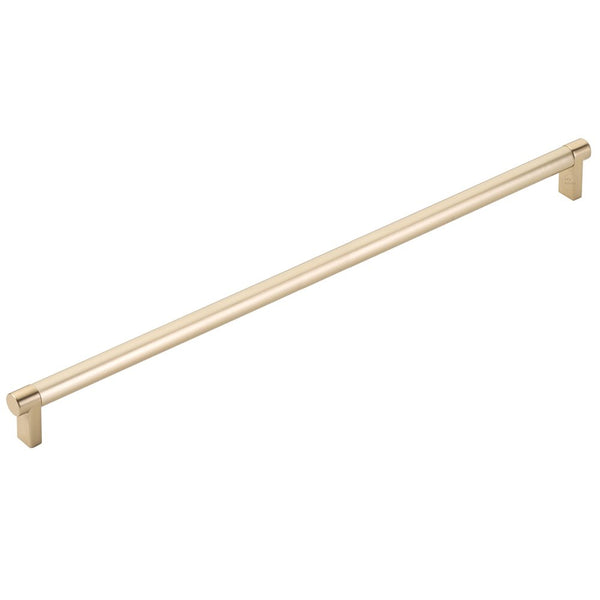 Emtek Concealed Surface Select Rectangular Stem Smooth Appliance Pull, 18" C-to-C in Satin Brass finish