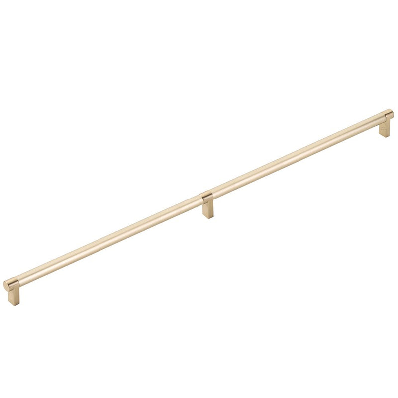 Emtek Concealed Surface Select Rectangular Stem Smooth Appliance Pull, 24" C-to-C in Satin Brass finish