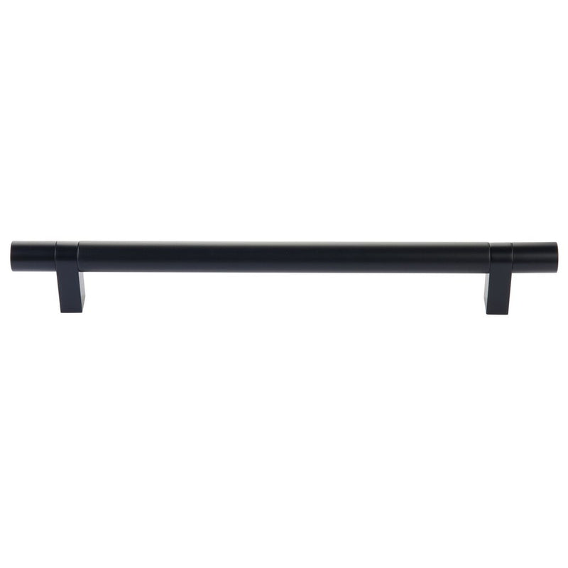 Emtek Concealed Surface Select Smooth Appliance Bar Pull, 12" C-to-C in Flat Black finish