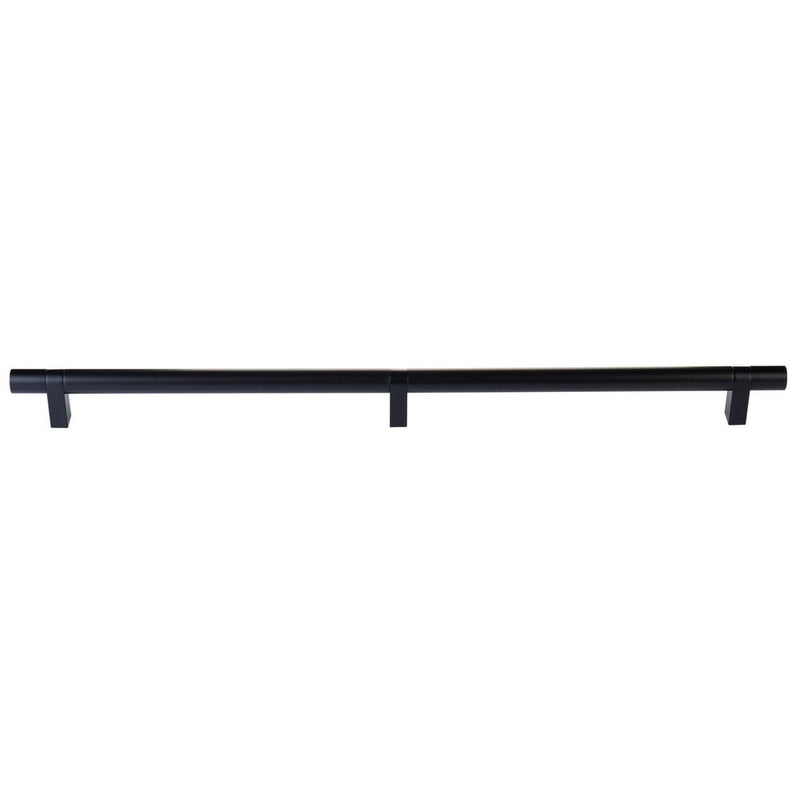 Emtek Concealed Surface Select Smooth Appliance Bar Pull, 24" C-to-C in Flat Black finish