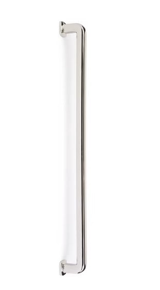 The Emtek Concealed Surface Westridge Appliance Pull in Polished Nickel finish