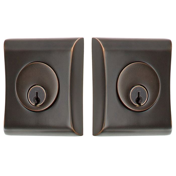 Emtek Double Cylinder Neos Keyed Deadbolt in Oil Rubbed Bronze finish