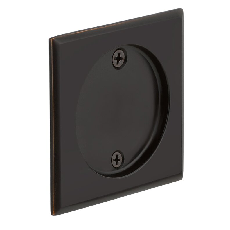 Emtek Dummy Square Pocket Door Tubular Lock-For Double Door Application in Oil Rubbed Bronze finish