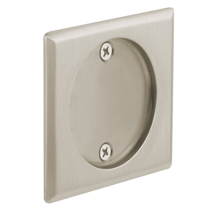 Emtek Dummy Square Pocket Door Tubular Lock-For Double Door Application in Satin Nickel finish