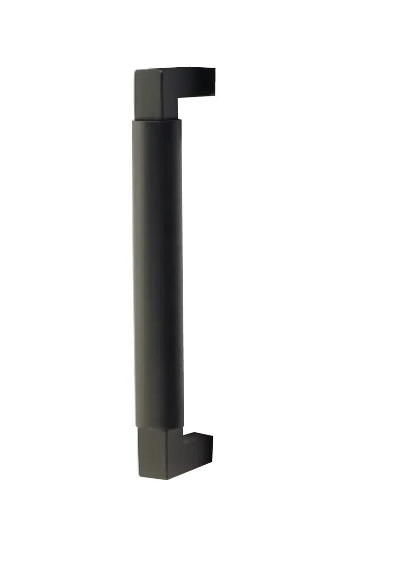 Emtek Hercules Smooth Door Pull, 8" Center to Center in Flat Black finish