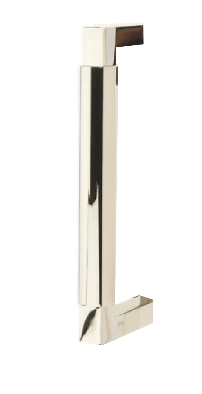 Emtek Hercules Smooth Door Pull, 8" Center to Center in Lifetime Polished Nickel finish