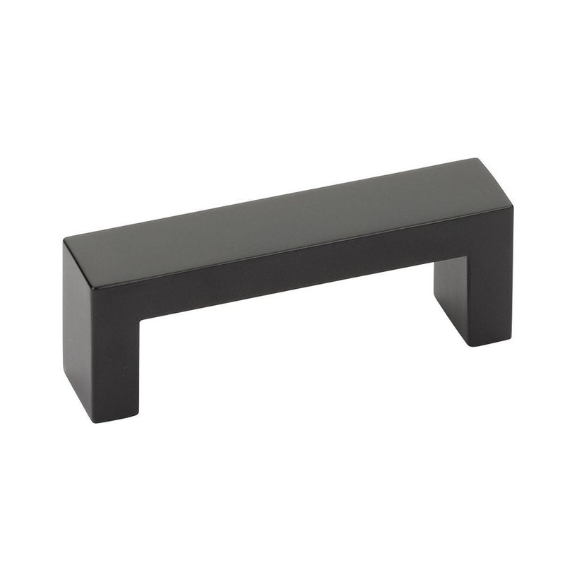 The Emtek Keaton Cabinet Pull in Flat Black finish