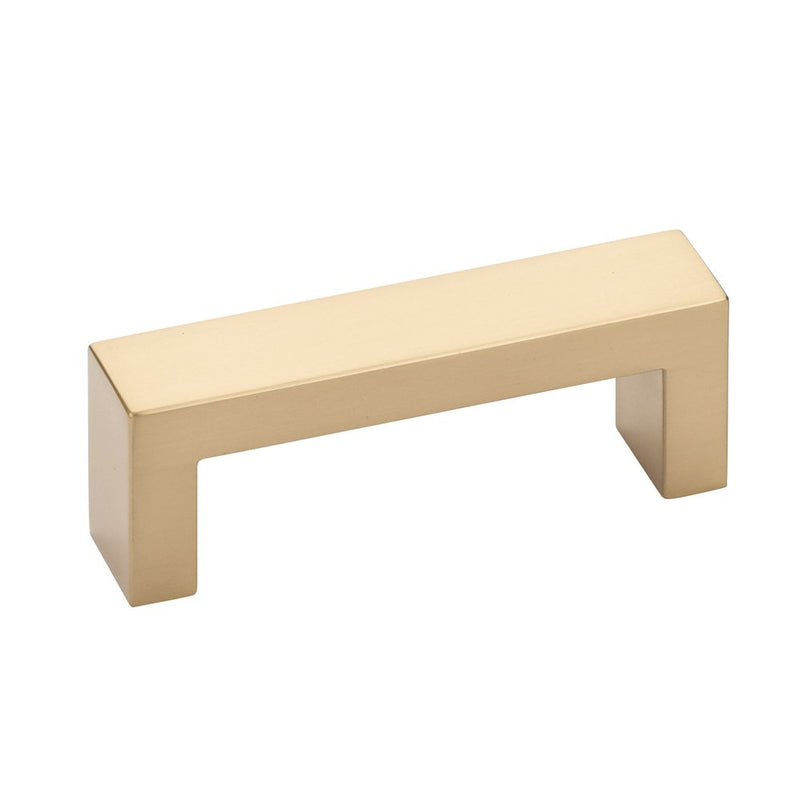 The Emtek Keaton Cabinet Pull in Satin Brass finish