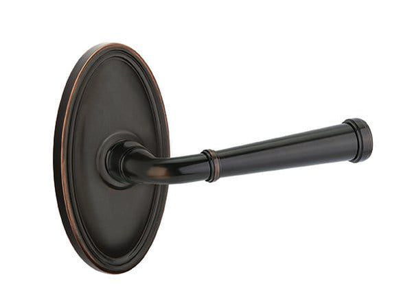 Emtek Merrimack Lever With Oval Rosette in Oil Rubbed Bronze finish