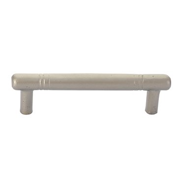 Emtek Nunez Bronze Door Pull, 8" Center to Center in Tumbled White Bronze finish