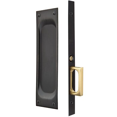 Emtek Passage Classic Pocket Door Mortise Lock in Oil Rubbed Bronze finish