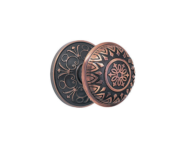 Emtek Passage Lancaster Knob With Lancaster Rosette in Oil Rubbed Bronze finish