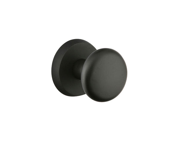 Emtek Passage Winchester Knob With #2 Rosette in Flat Black Bronze Patina finish