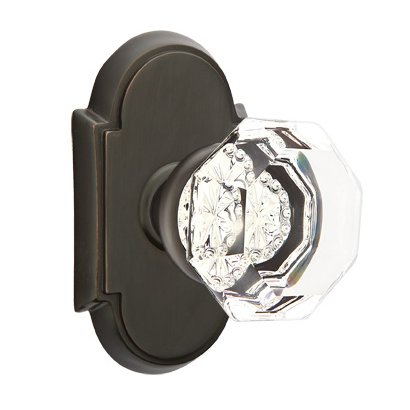 Emtek Privacy Old Town Crystal Knob With