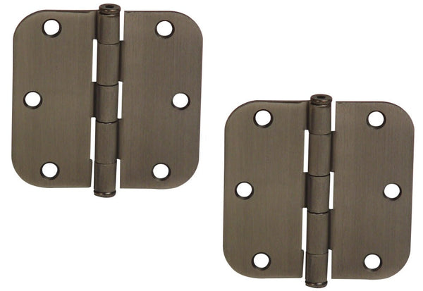 Emtek-Residential Duty Steel Plain Bearing Hinge, 3.5" x 3.5" with 5/8" Radius Corners-Oil Rubbed Bronze-Coastal Hardware Store