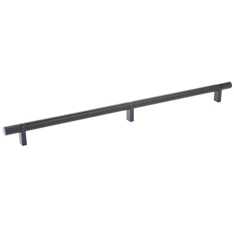 Emtek Select Knurled Cabinet Bar Pull, 16" C-to-C in Oil Rubbed Bronze finish