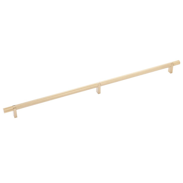 Emtek Select Knurled Cabinet Bar Pull, 20" C-to-C in Satin Brass finish