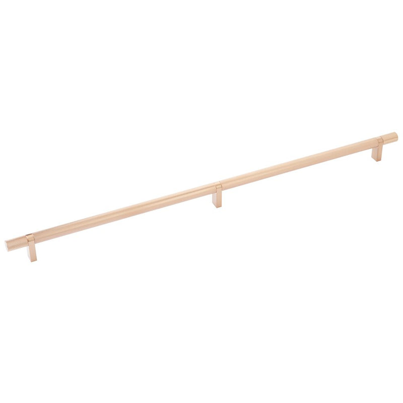 Emtek Select Knurled Cabinet Bar Pull, 20" C-to-C in Satin Copper finish