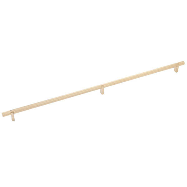 Emtek Select Knurled Cabinet Bar Pull, 24" C-to-C in Satin Brass finish