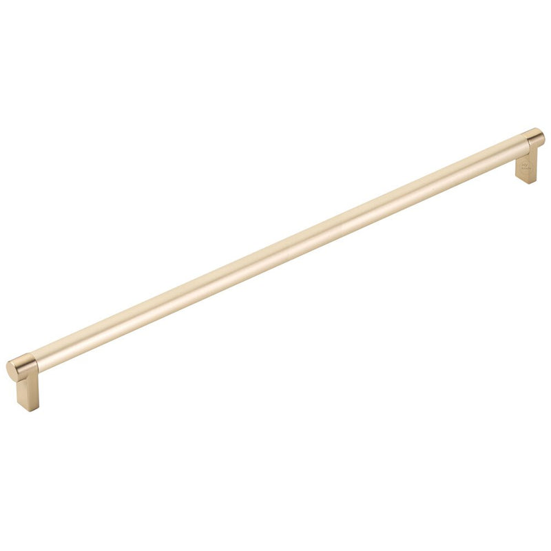 The Emtek Select Rectangular Stem Smooth Appliance Pull in Satin Brass finish