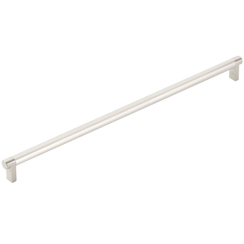 The Emtek Select Rectangular Stem Smooth Appliance Pull in Satin Nickel finish