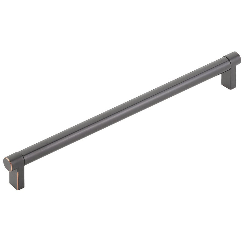 Emtek Select Rectangular Stem Smooth Cabinet Pull, 10" C-to-C in Oil Rubbed Bronze finish