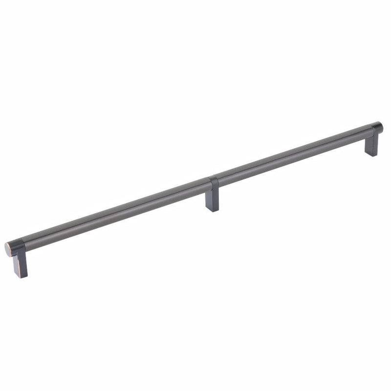 Emtek Select Rectangular Stem Smooth Cabinet Pull, 16" C-to-C in Oil Rubbed Bronze finish