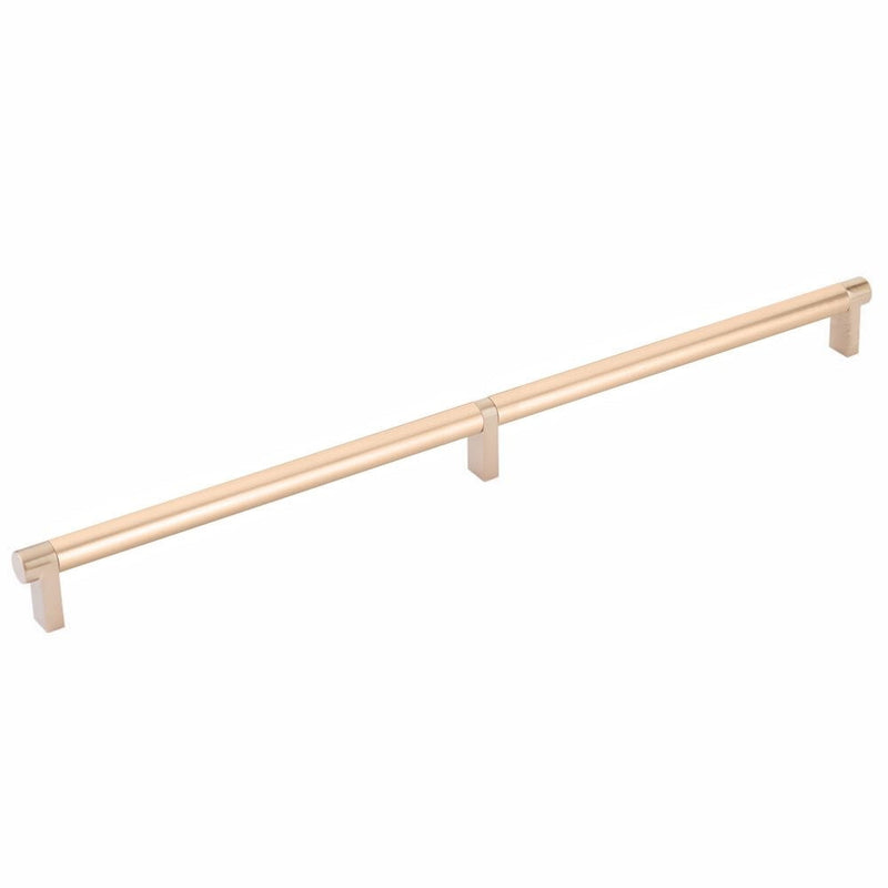 Emtek Select Rectangular Stem Smooth Cabinet Pull, 16" C-to-C in Satin Copper finish