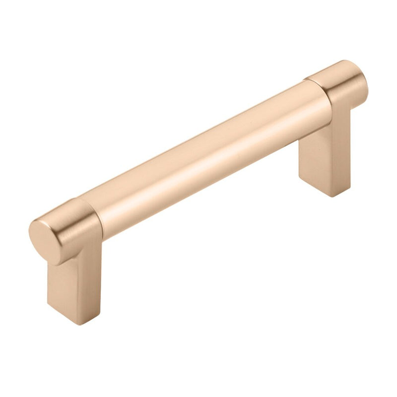 Emtek Select Rectangular Stem Smooth Cabinet Pull, 3 1/2" C-to-C in Satin Copper finish