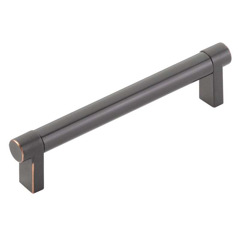 Emtek Select Rectangular Stem Smooth Cabinet Pull, 5" C-to-C in Oil Rubbed Bronze finish