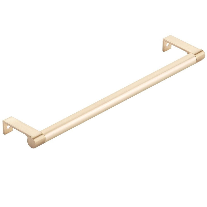 Emtek Select Round Smooth Cabinet Edge Pull in Satin Brass finish