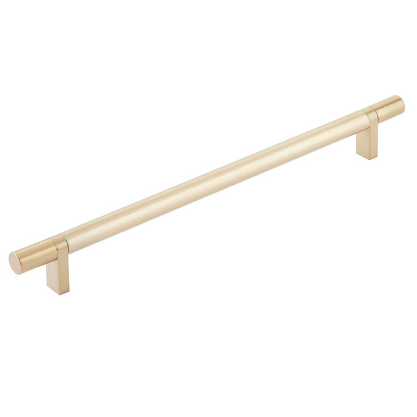 Emtek Select Smooth Cabinet Bar Pull, 10" C-to-C in Satin Brass finish