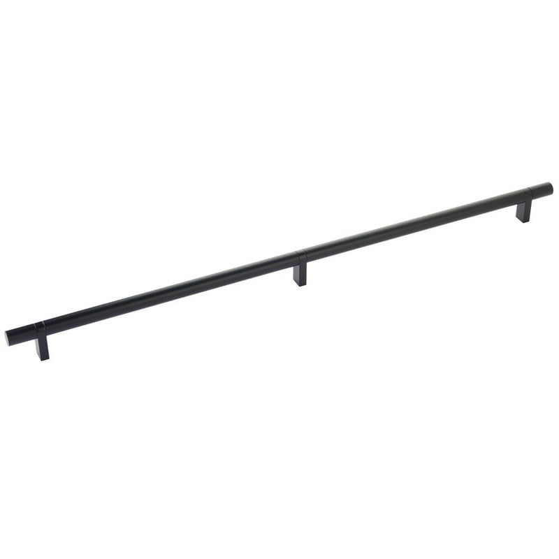 Emtek Select Smooth Cabinet Bar Pull, 20" C-to-C in Flat Black finish