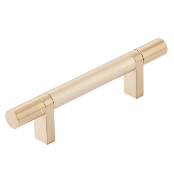 Emtek Select Smooth Cabinet Bar Pull, 3 1/2" C-to-C in Satin Brass finish