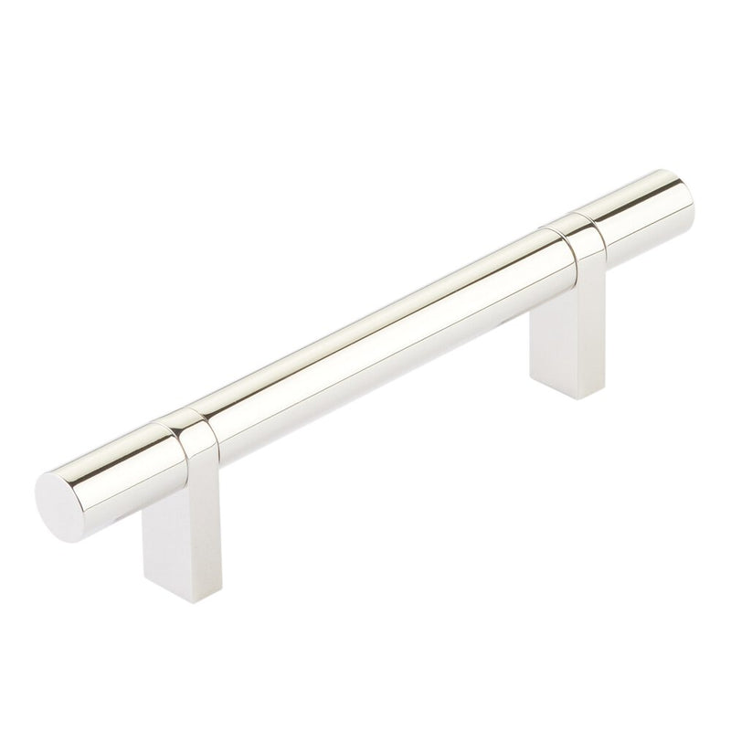 Emtek Select Smooth Cabinet Bar Pull, 4" C-to-C in Lifetime Polished Nickel finish