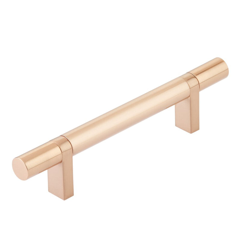 Emtek Select Smooth Cabinet Bar Pull, 4" C-to-C in Satin Copper finish