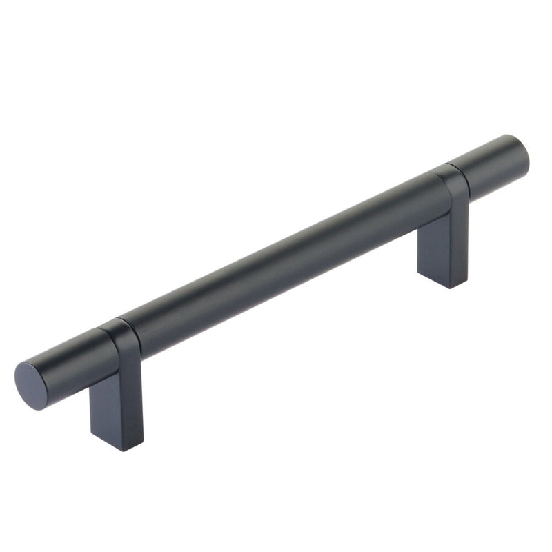 Emtek Select Smooth Cabinet Bar Pull, 5" C-to-C in Flat Black finish