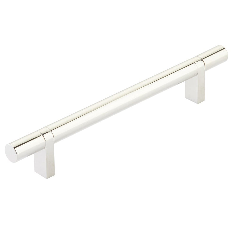 Emtek Select Smooth Cabinet Bar Pull, 6" C-to-C in Lifetime Polished Nickel finish