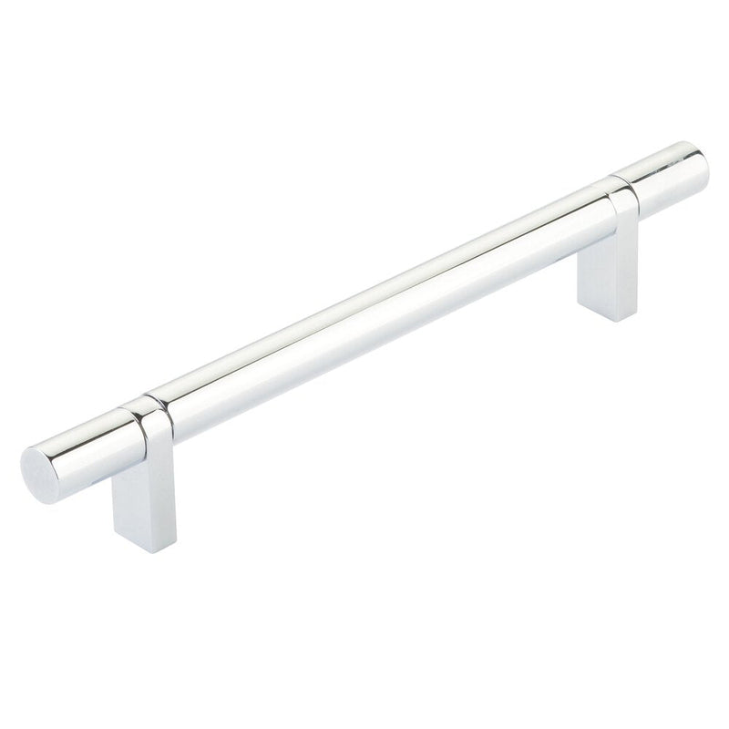 Emtek Select Smooth Cabinet Bar Pull, 6" C-to-C in Polished Chrome finish