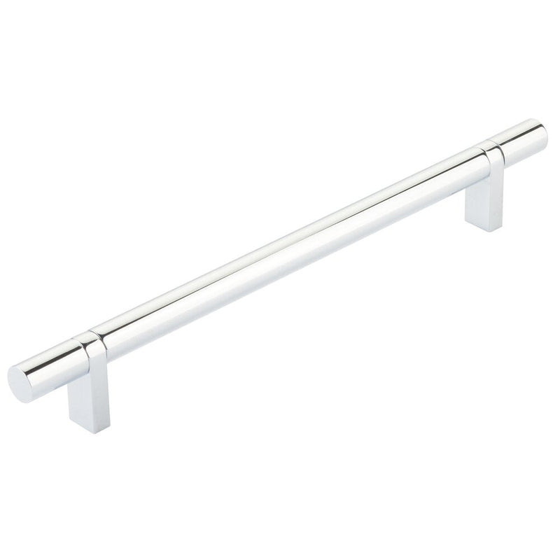 Emtek Select Smooth Cabinet Bar Pull, 8" C-to-C in Polished Chrome finish