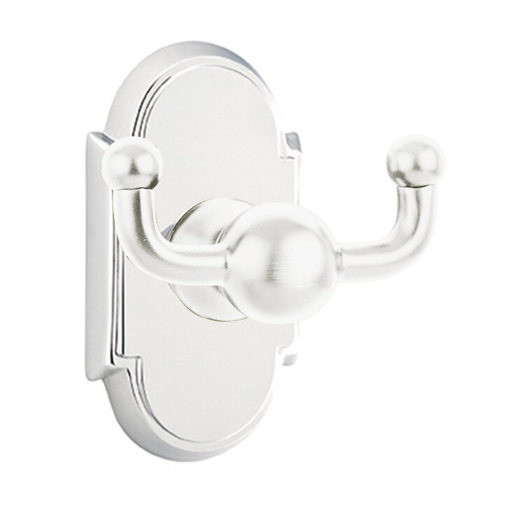 Emtek Traditional Brass Double Robe Hook With