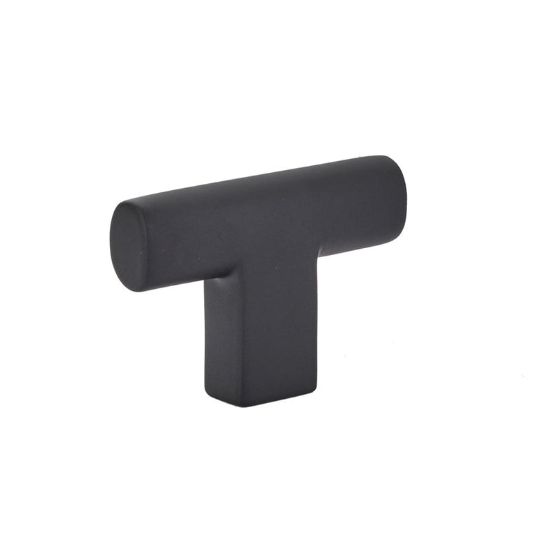 Emtek Trail Cabinet Knob, 2" in Flat Black finish