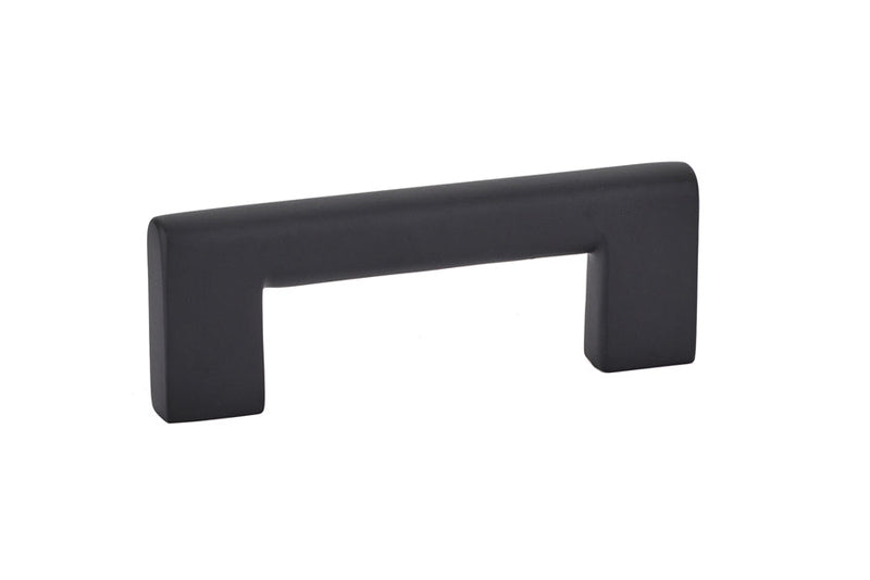 Emtek Trail Cabinet Pull, 3" Center to Center in Flat Black finish