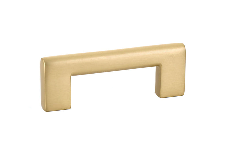 Emtek Trail Cabinet Pull, 3" Center to Center in Satin Brass finish