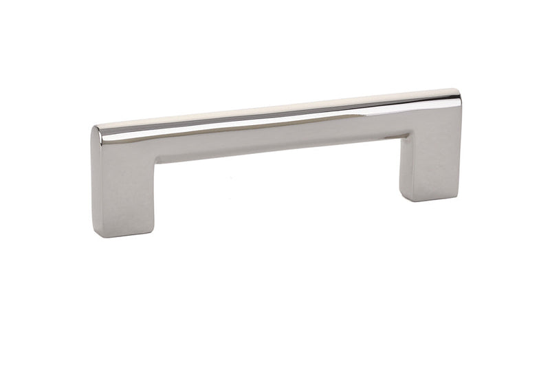 Emtek Trail Cabinet Pull, 4" Center to Center in Lifetime Polished Nickel finish