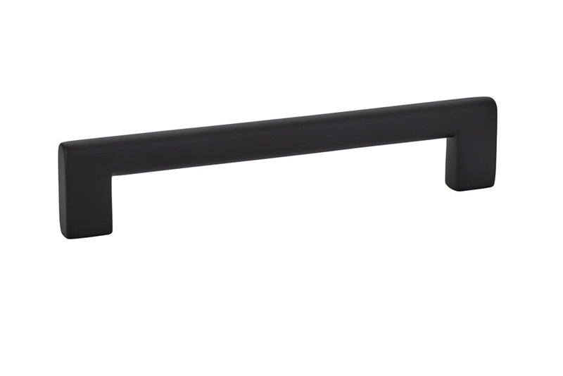 Emtek Trail Cabinet Pull, 6" Center to Center in Flat Black finish